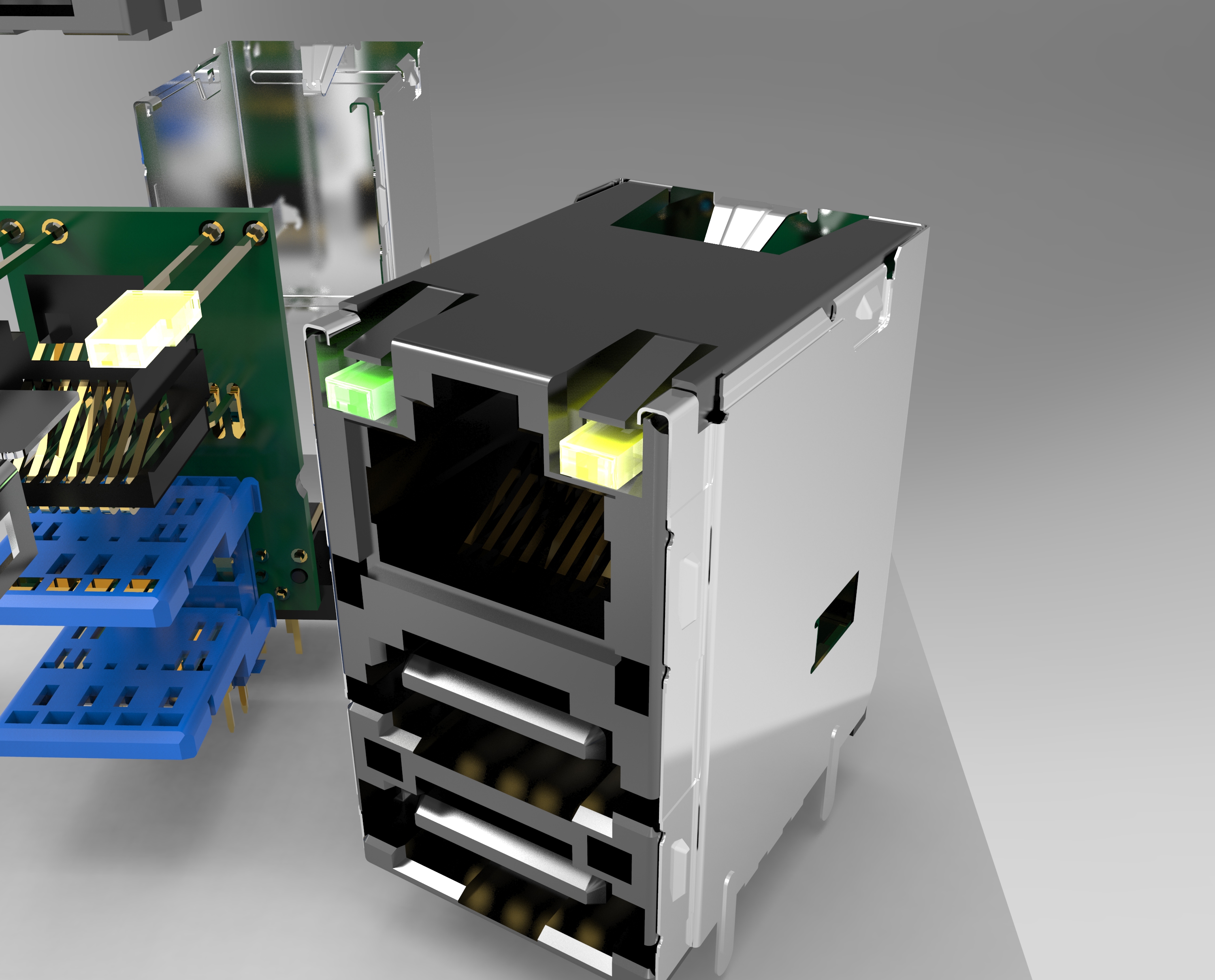 带PS2-局域网的双USB2.0-USB3.0